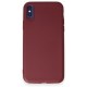  iPhone XS Kılıf First Silikon - Kiremit