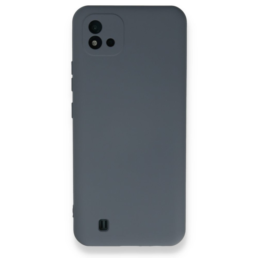  Realme C11 2021 Kılıf Nano içi Kadife Silikon - Gri