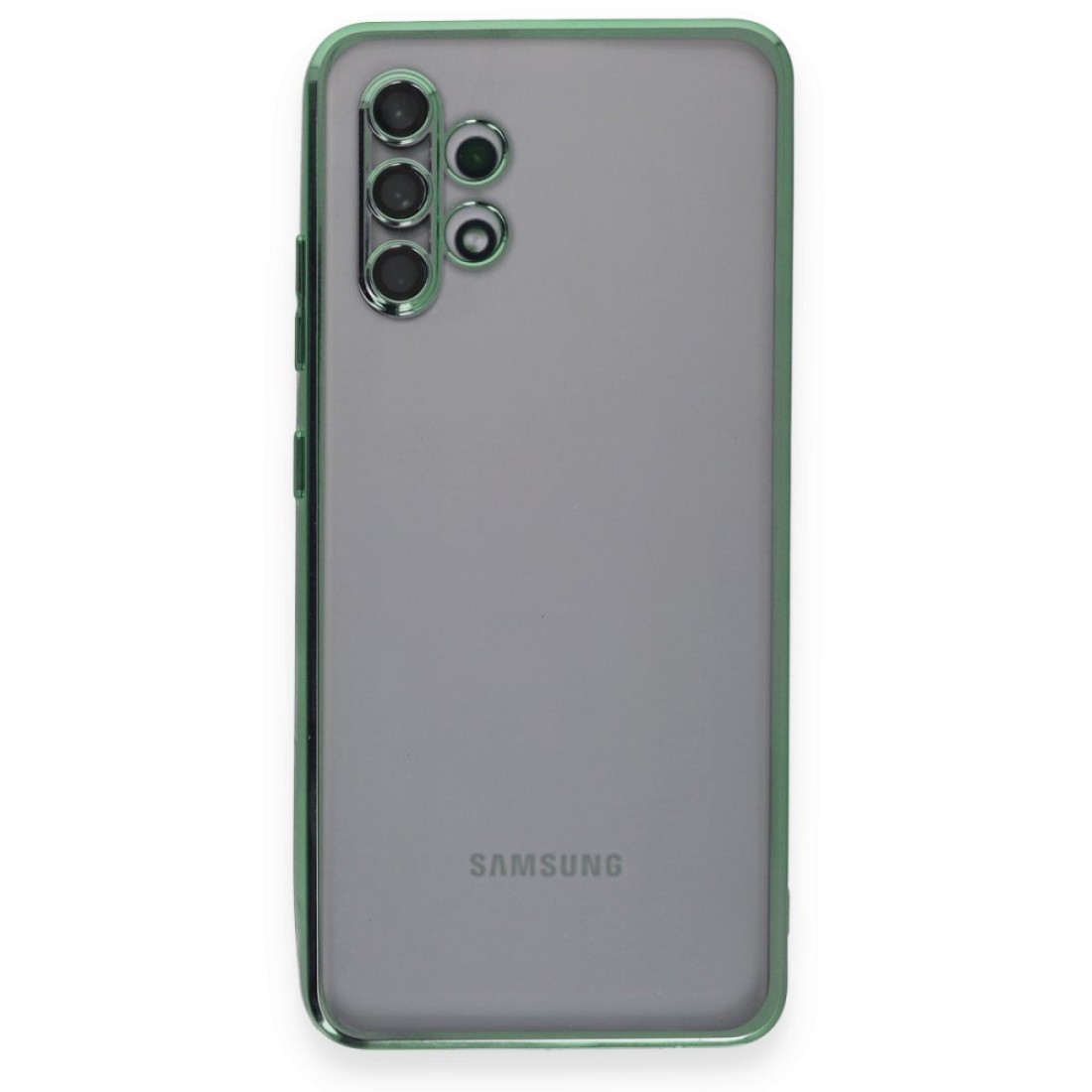  Samsung Galaxy A32 Kılıf Razer Lensli Silikon - Yeşil