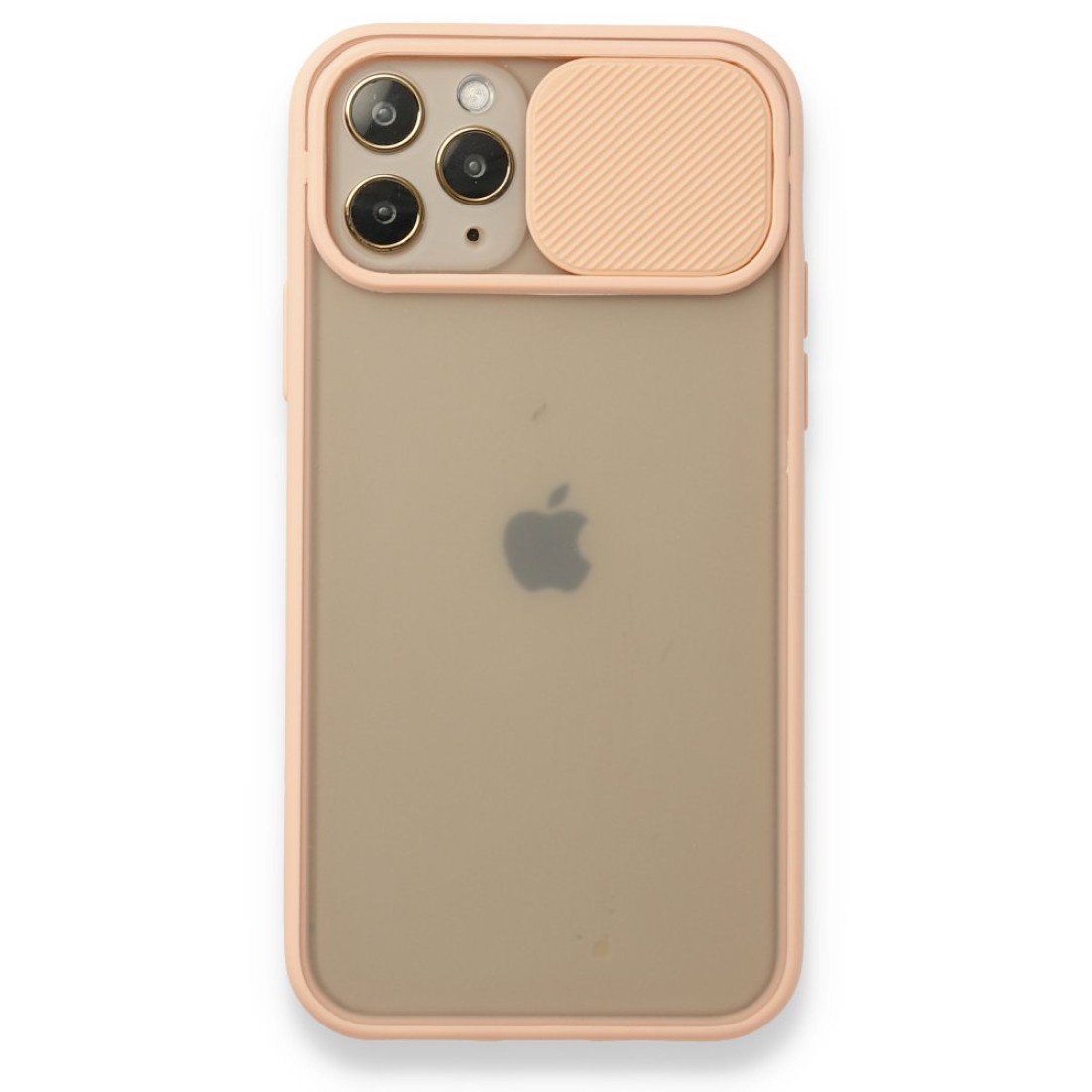 iPhone 11 Pro Kılıf Palm Buzlu Kamera Sürgülü Silikon - Pembe