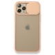  iPhone 11 Pro Kılıf Palm Buzlu Kamera Sürgülü Silikon - Pembe