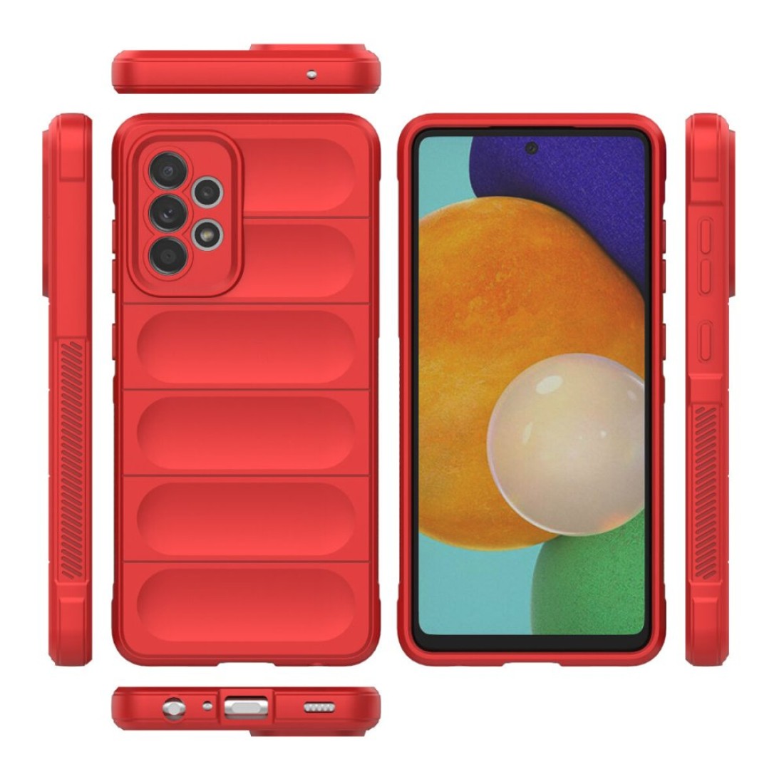Samsung Galaxy A52S Kılıf Optimum Silikon - Kırmızı Samsung Galaxy A52S Kılıf Optimum Silikon - Kırmızı