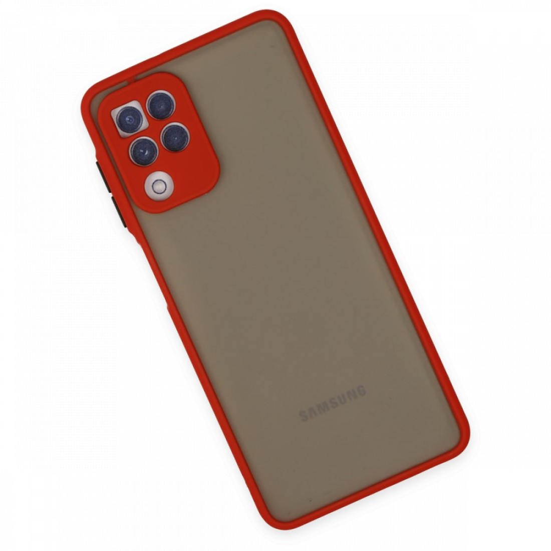  Samsung Galaxy M32 Kılıf Montreal Silikon Kapak - Kırmızı