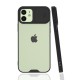  iPhone 12 Kılıf Platin Kamera Koruma Silikon - Siyah