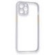  iPhone 12 Kılıf Miami Şeffaf Silikon - Lila