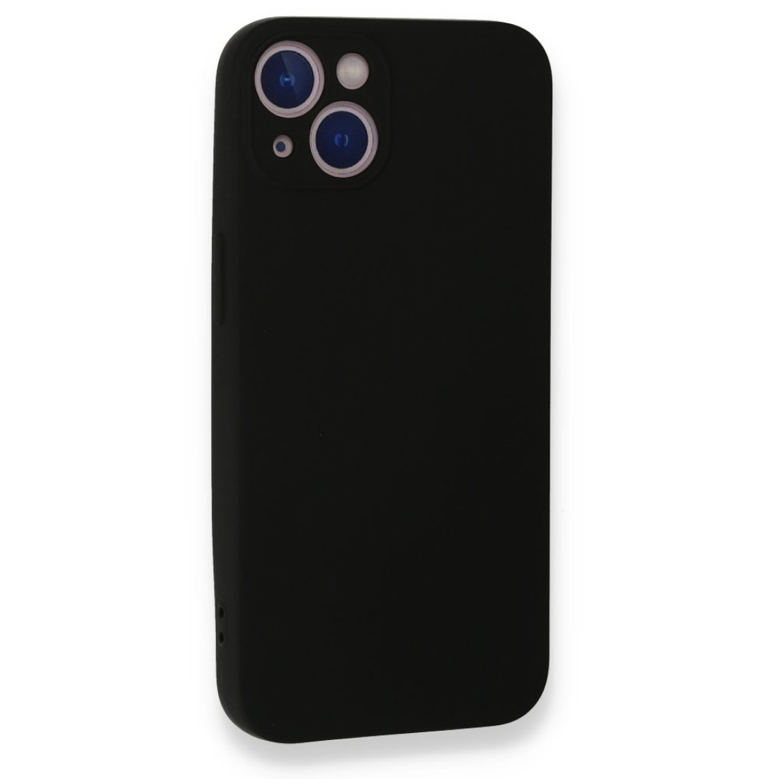  iPhone 13 Kılıf Nano içi Kadife Silikon - Siyah