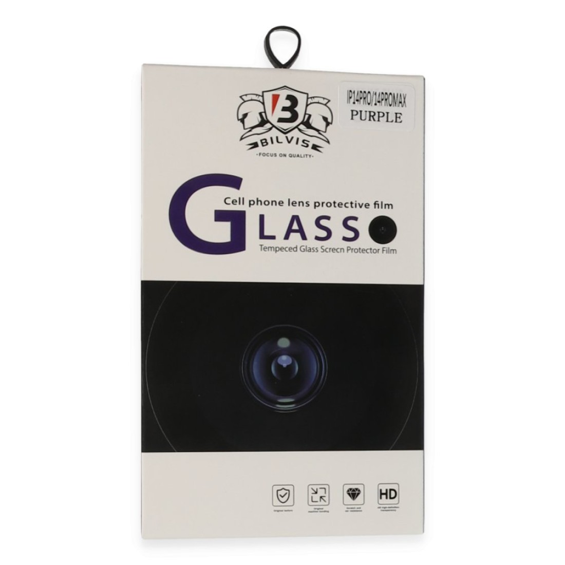  iPhone 14 Pro Bilvis Titan Kamera Lens - Derin Mor