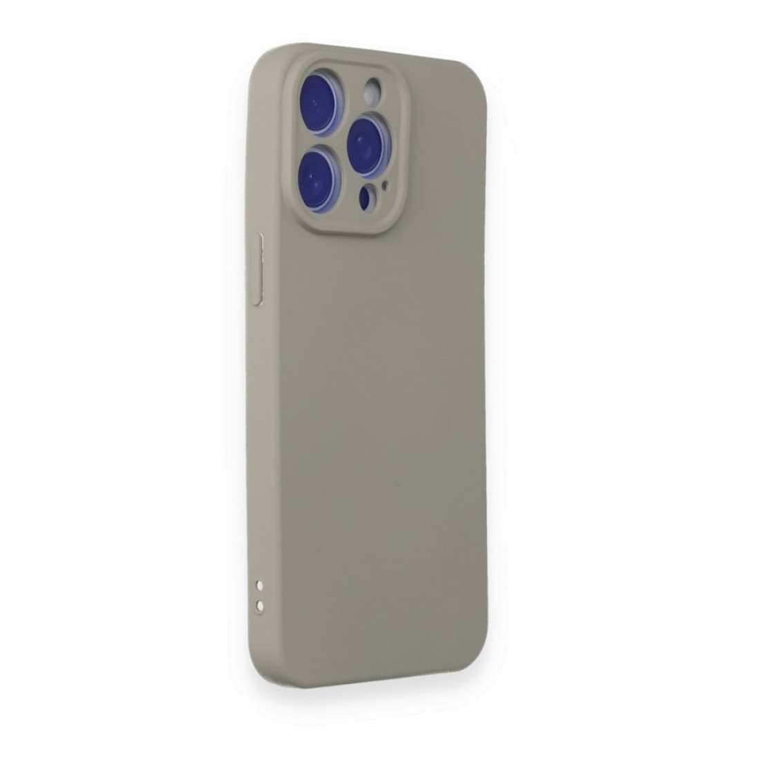  iPhone 15 Pro Max Kılıf Nano içi Kadife Silikon - Titan Gri