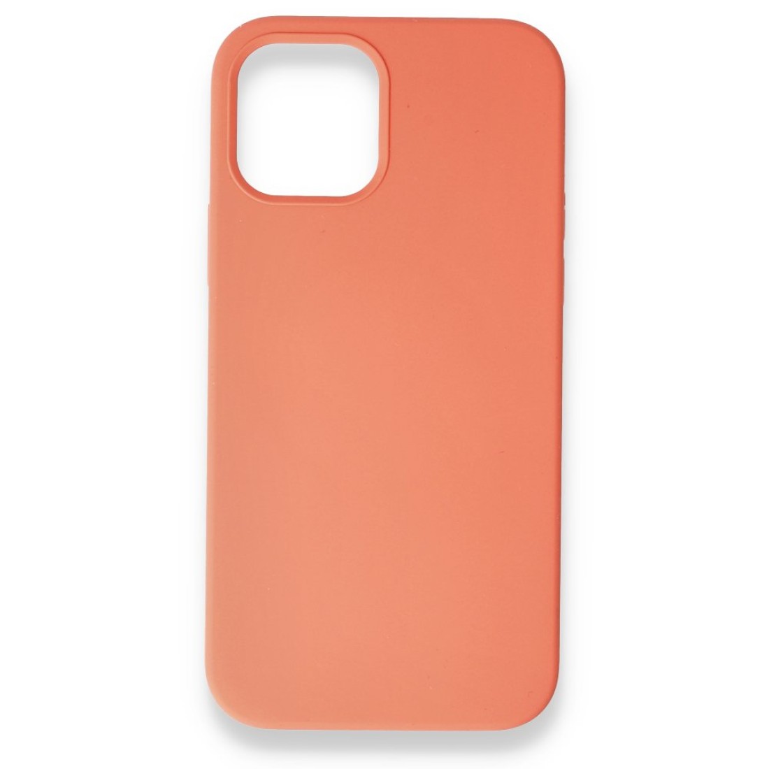  iPhone 12 Mini Kılıf Magneticsafe Lansman Silikon Kapak - Turuncu