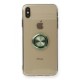  iPhone XS Max Kılıf Gros Yüzüklü Silikon - Yeşil