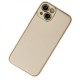  iPhone 13 Kılıf Coco Deri Silikon Kapak - Gold