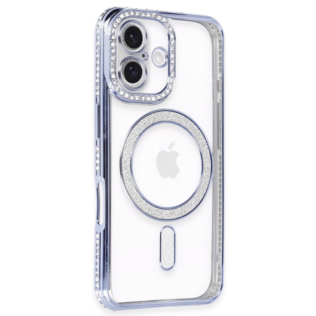 iPhone 16 Plus Kılıf Joke Simli Magneticsafe Kılıf - Mavi iPhone 16 Plus Kılıf Joke Simli Magneticsafe Kılıf - Mavi