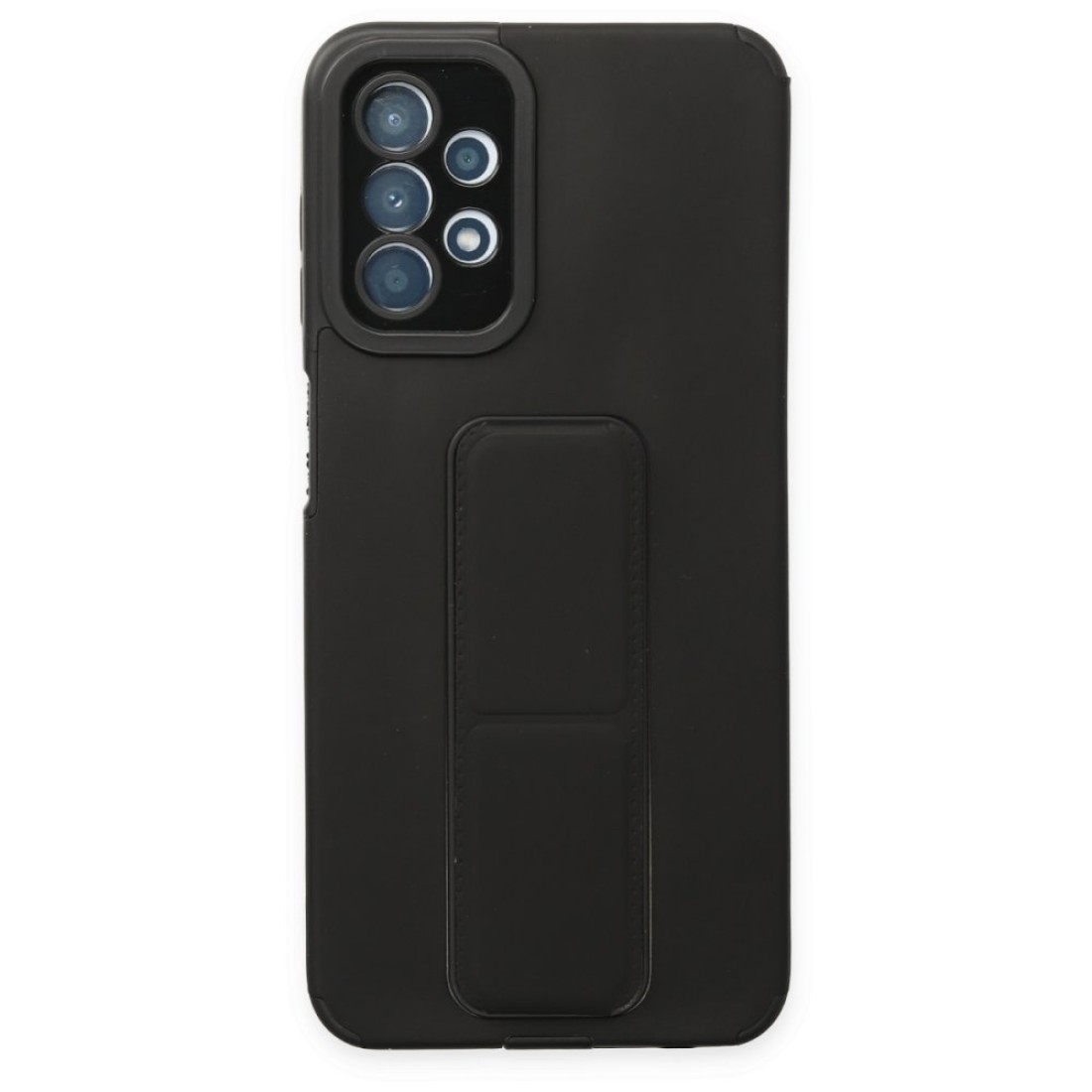  Samsung Galaxy A23 4G Kılıf Mega Standlı Silikon - Siyah