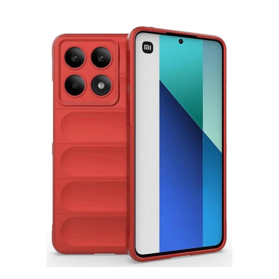  Xiaomi Poco X6 Pro Kılıf Optimum Silikon - Kırmızı