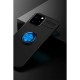 iPhone 12 Kılıf Range Yüzüklü Silikon - Siyah-Mavi iPhone 12 Kılıf Range Yüzüklü Silikon - Siyah-Mavi