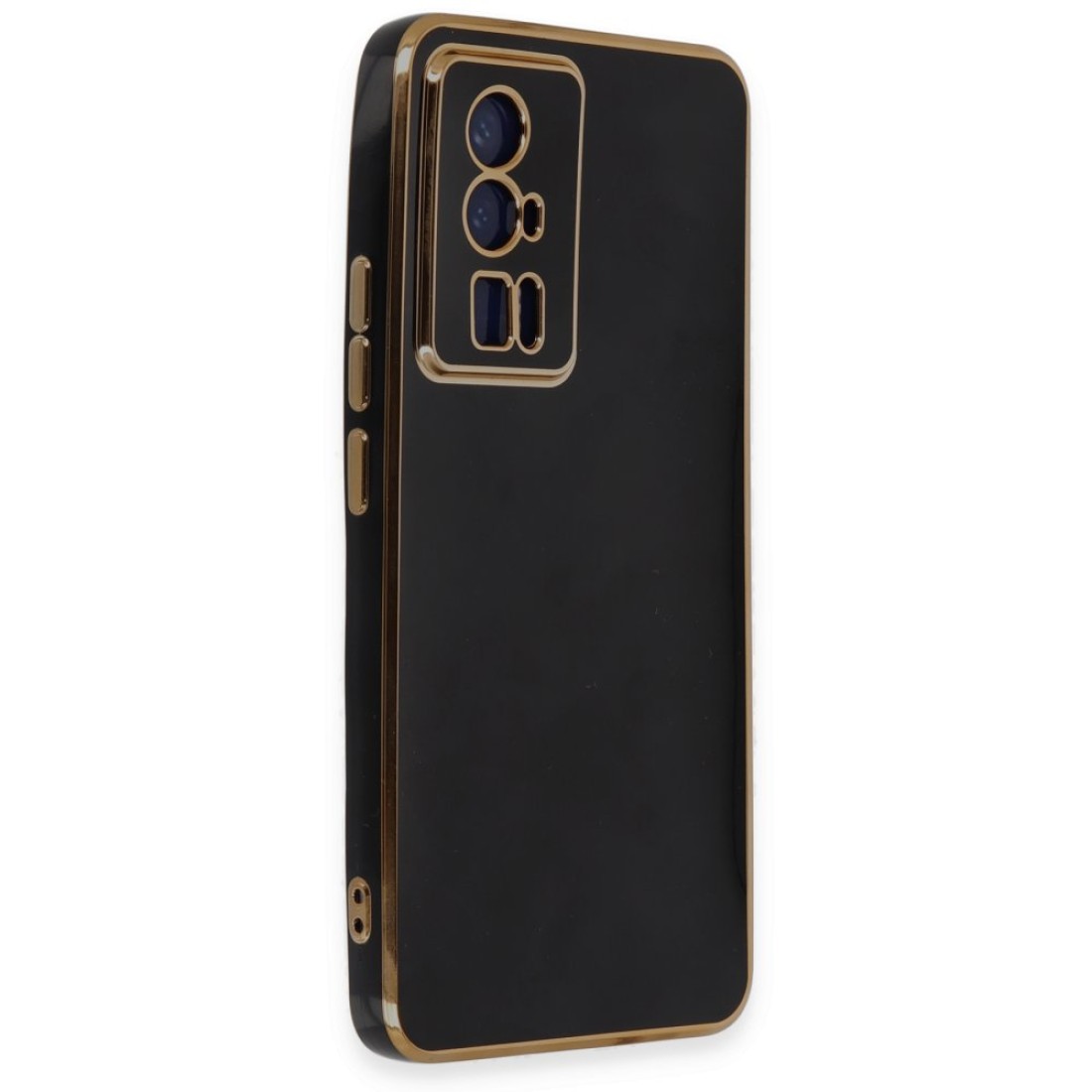  Xiaomi Poco F5 Pro Kılıf Volet Silikon - Siyah