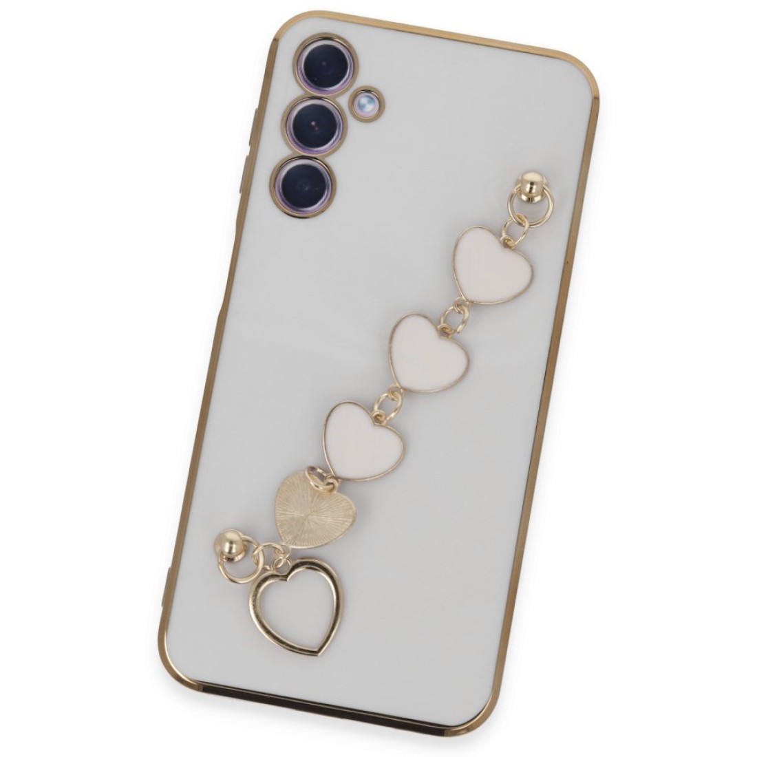  Samsung Galaxy A24 4G Kılıf Esila Silikon - Beyaz