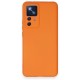 Xiaomi Mi 12T Pro Kılıf Nano içi Kadife Silikon - Turuncu Xiaomi Mi 12T Pro Kılıf Nano içi Kadife Silikon - Turuncu