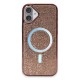 iPhone 16 Plus Kılıf Diamond Magsafe Kapak - Pembe