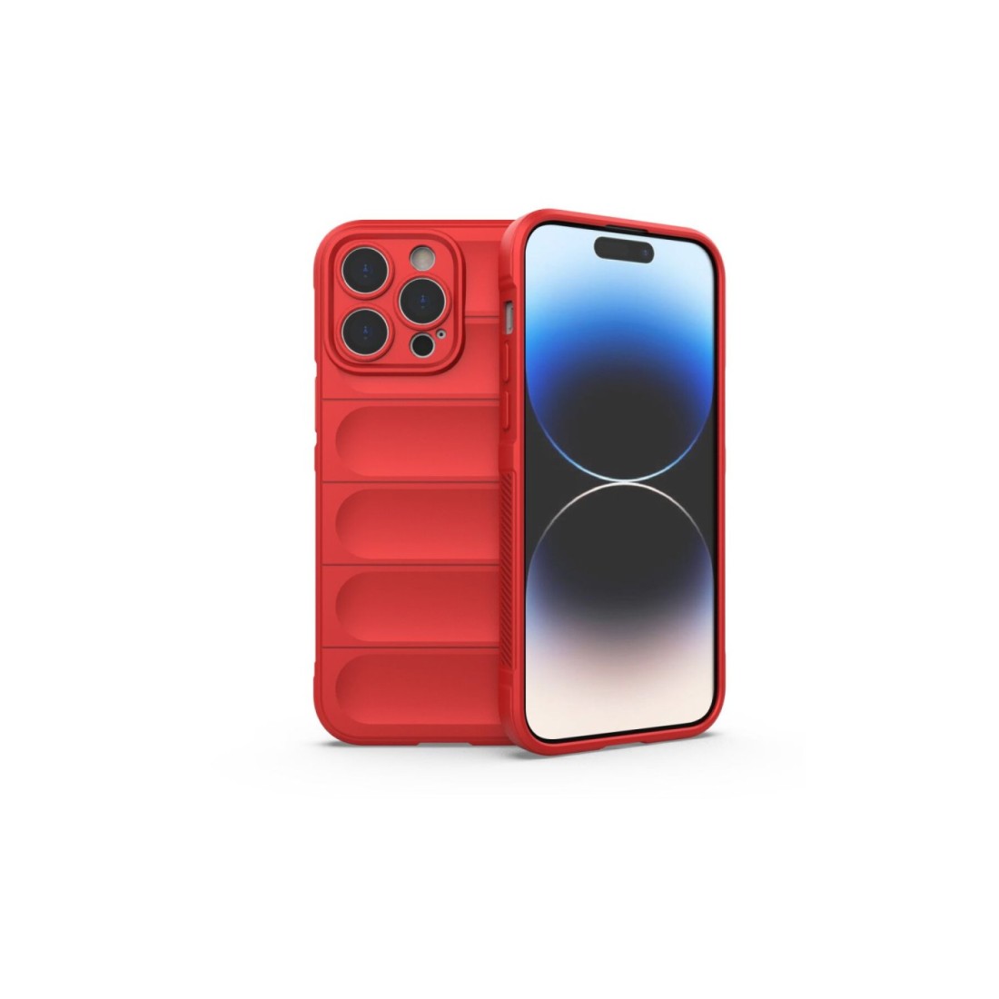  iPhone 16 Pro Kılıf Optimum Silikon - Kırmızı