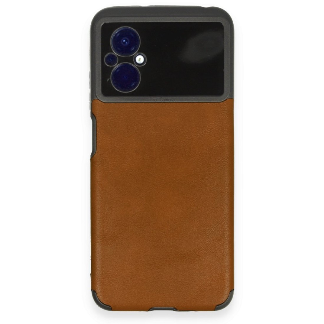 Xiaomi Poco M5 Kılıf Loop Deri Silikon - Kahverengi