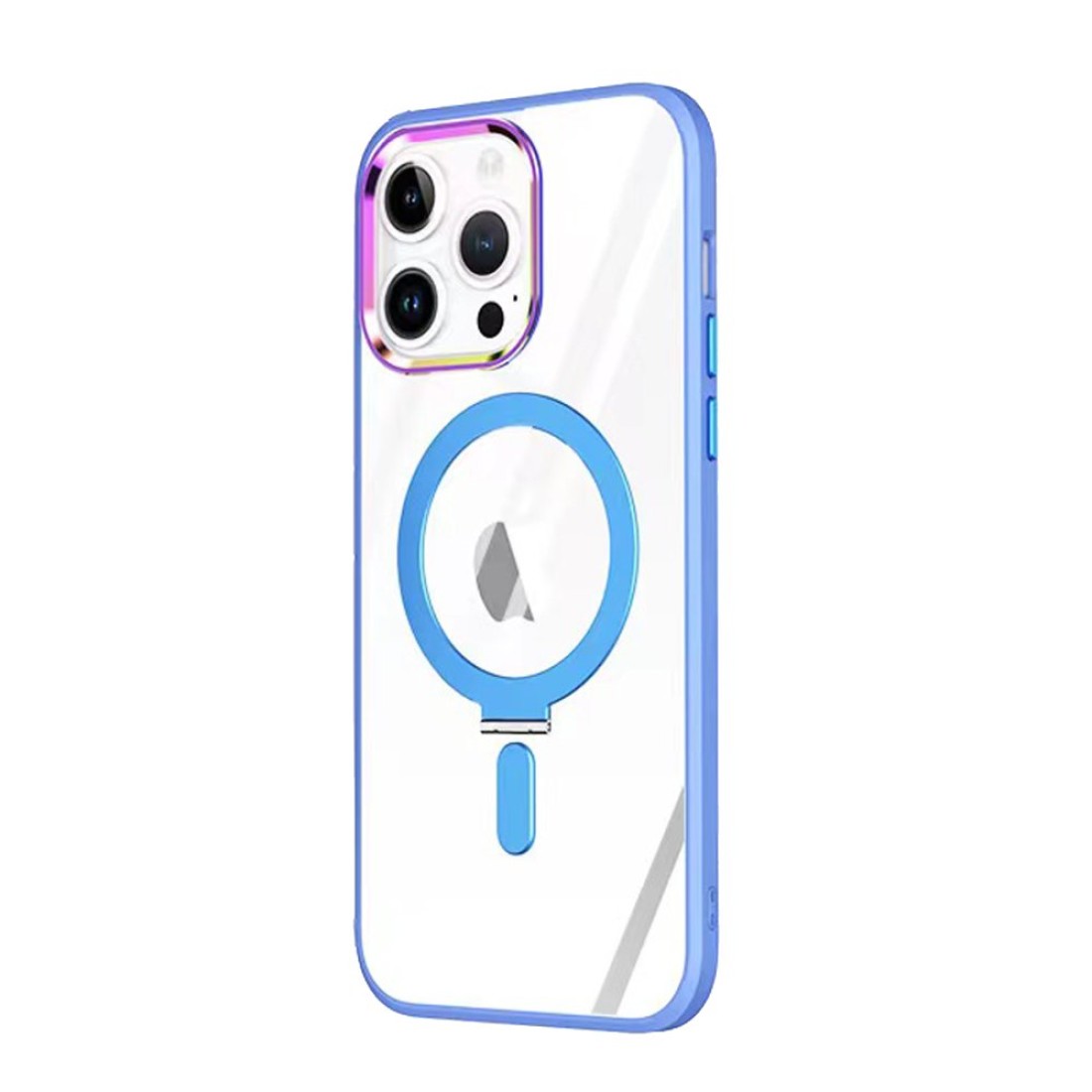  iPhone 14 Pro Kılıf Mudo Magneticsafe Standlı Kapak - Sierra Blue