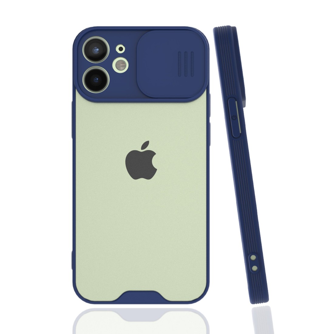 iPhone 12 Mini Kılıf Platin Kamera Koruma Silikon - Lacivert iPhone 12 Mini Kılıf Platin Kamera Koruma Silikon - Lacivert