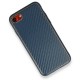 iPhone 7 Kılıf Coco Karbon Silikon - Mavi iPhone 7 Kılıf Coco Karbon Silikon - Mavi