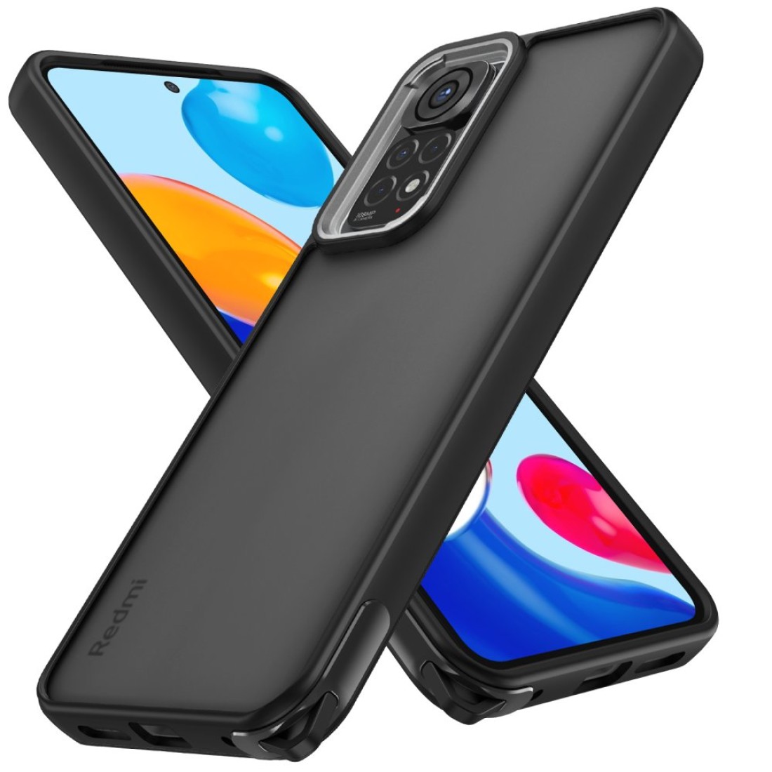  Xiaomi Redmi Note 11 Kılıf Elegant Kapak - Siyah