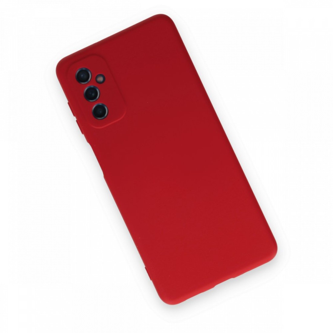  Samsung Galaxy M52 5G Kılıf Nano içi Kadife Silikon - Kırmızı