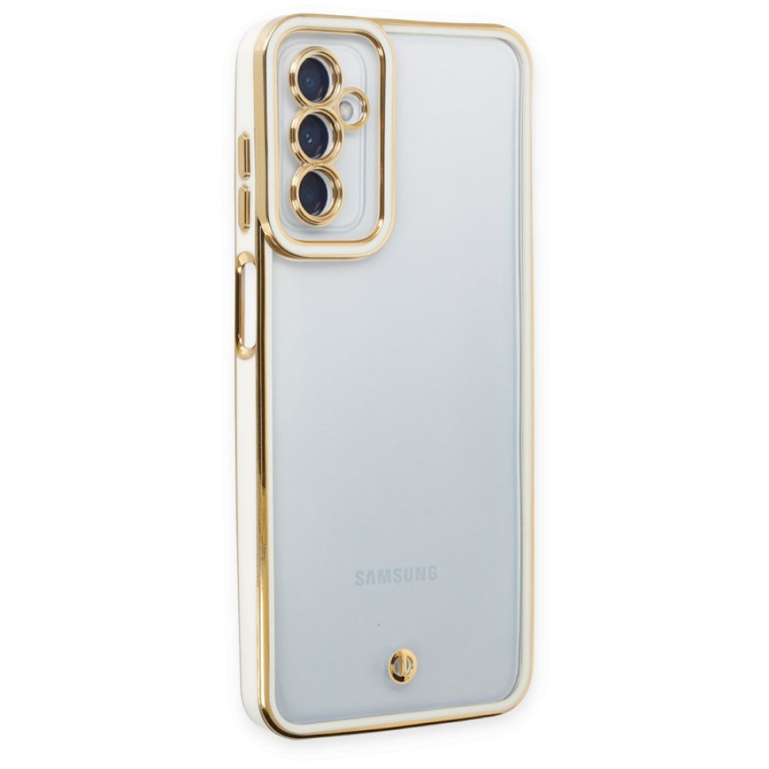  Samsung Galaxy M23 Kılıf Liva Lens Silikon - Beyaz