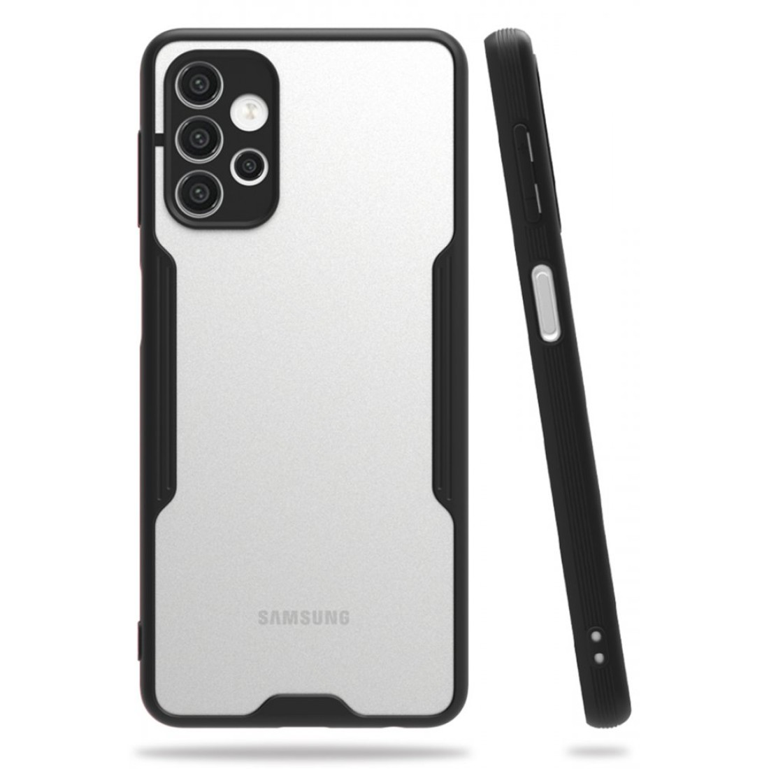  Samsung Galaxy A52S Kılıf Platin Silikon - Siyah