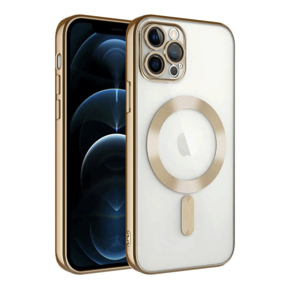  iPhone 14 Pro Max Kılıf Kross Magneticsafe Kapak - Gold