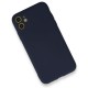  iPhone 12 Kılıf Nano içi Kadife Silikon - Lacivert