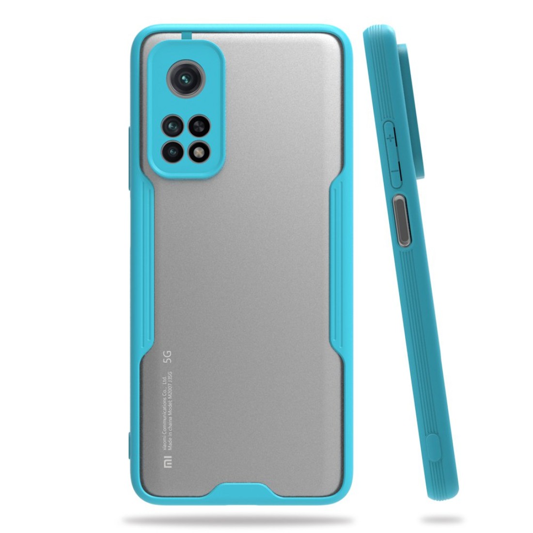  Xiaomi Mi 10T Pro Kılıf Platin Silikon - Mavi