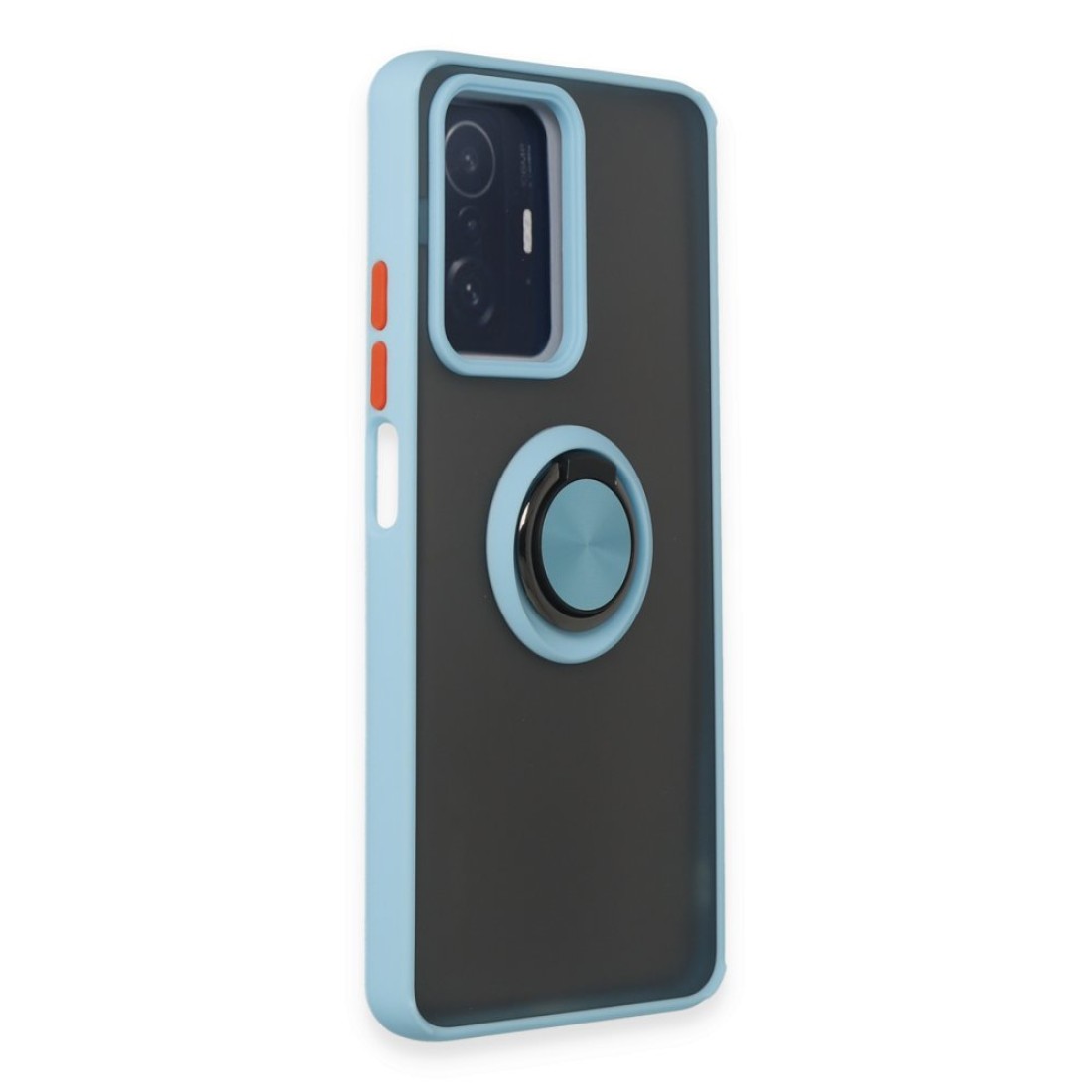 Xiaomi Mi 11T Pro Kılıf Montreal Yüzüklü Silikon Kapak - Buz Mavi Xiaomi Mi 11T Pro Kılıf Montreal Yüzüklü Silikon Kapak - Buz Mavi