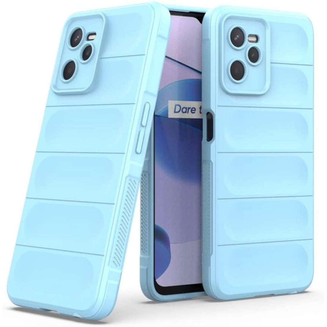 Realme C35 Kılıf Optimum Silikon - Sky Blue Realme C35 Kılıf Optimum Silikon - Sky Blue