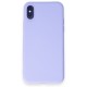  iPhone XS Kılıf First Silikon - Lila