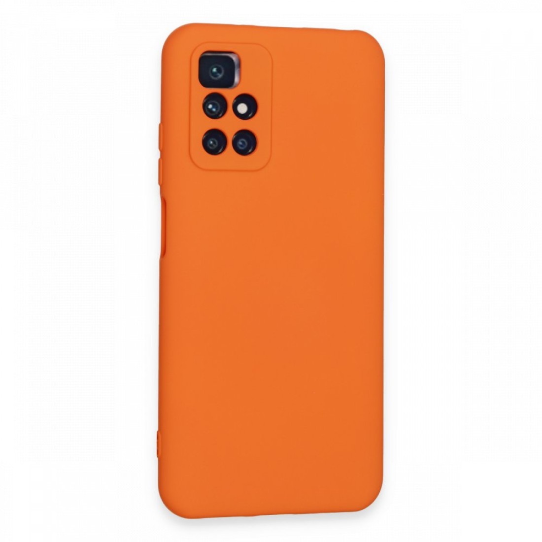 Xiaomi Redmi Note 11 4G Kılıf Nano içi Kadife Silikon - Turuncu Xiaomi Redmi Note 11 4G Kılıf Nano içi Kadife Silikon - Turuncu