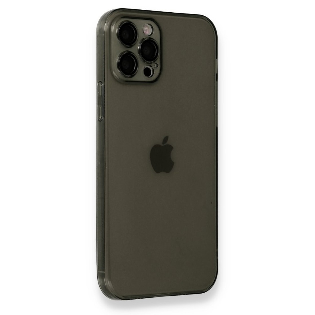  iPhone 12 Pro Kılıf Fly Lens Silikon - Siyah