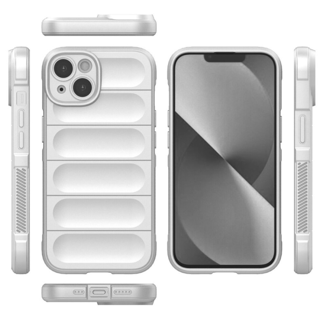 iPhone 15 Kılıf Optimum Silikon - Krem iPhone 15 Kılıf Optimum Silikon - Krem