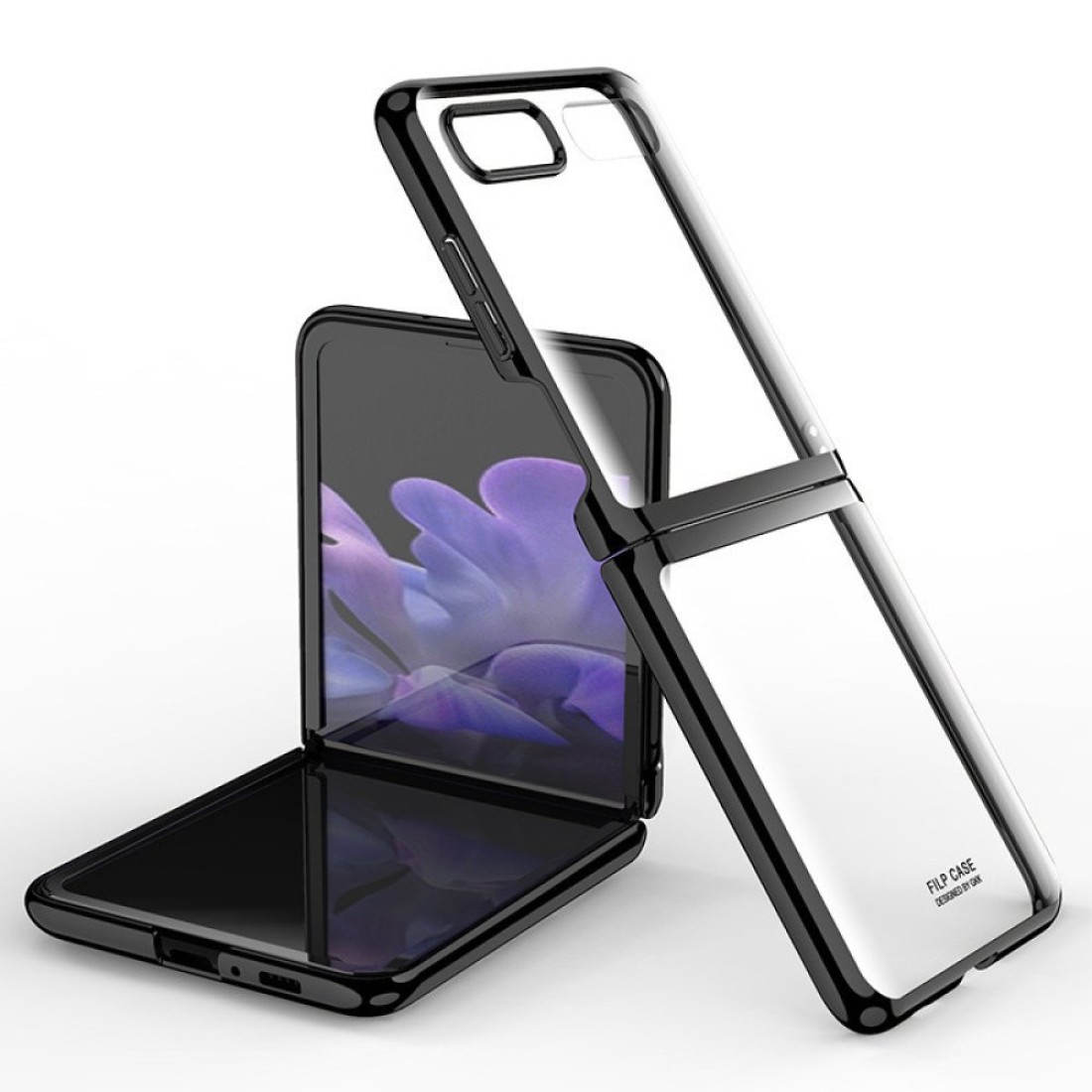  Samsung Galaxy Z Flip 3 Kılıf Fold Element Kapak - Siyah
