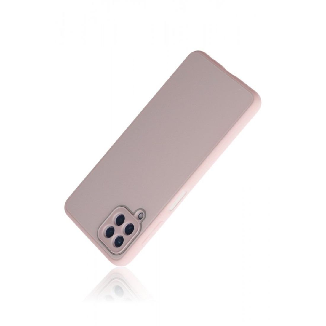  Samsung Galaxy M32 Kılıf Glass Kapak - Pembe