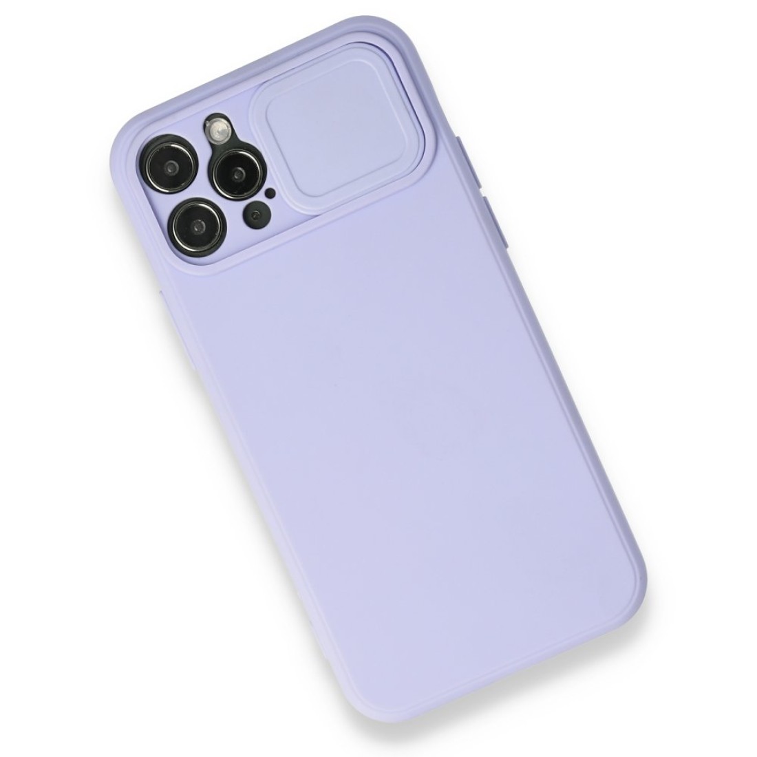  iPhone 12 Pro Kılıf Color Lens Silikon - Mor