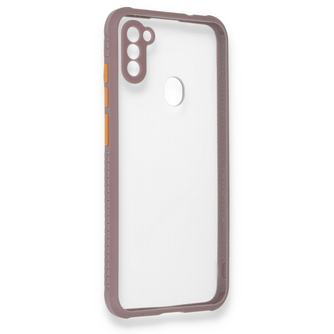  Samsung Galaxy M11 Kılıf Miami Şeffaf Silikon - Açık Mor