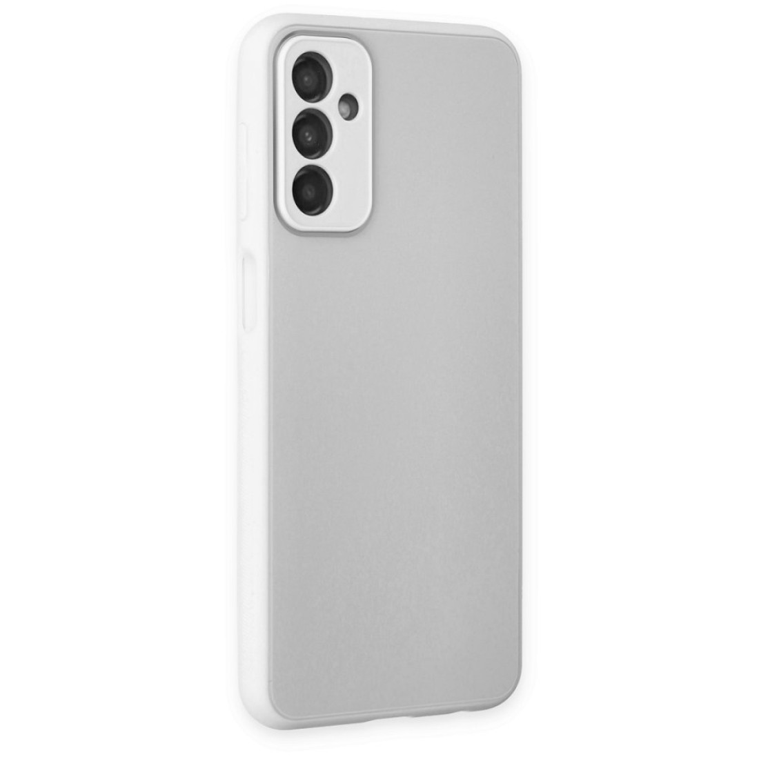  Samsung Galaxy M13 Kılıf Glass Kapak - Beyaz
