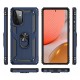  Samsung Galaxy A72 Kılıf Sofya Yüzüklü Silikon Kapak - Lacivert