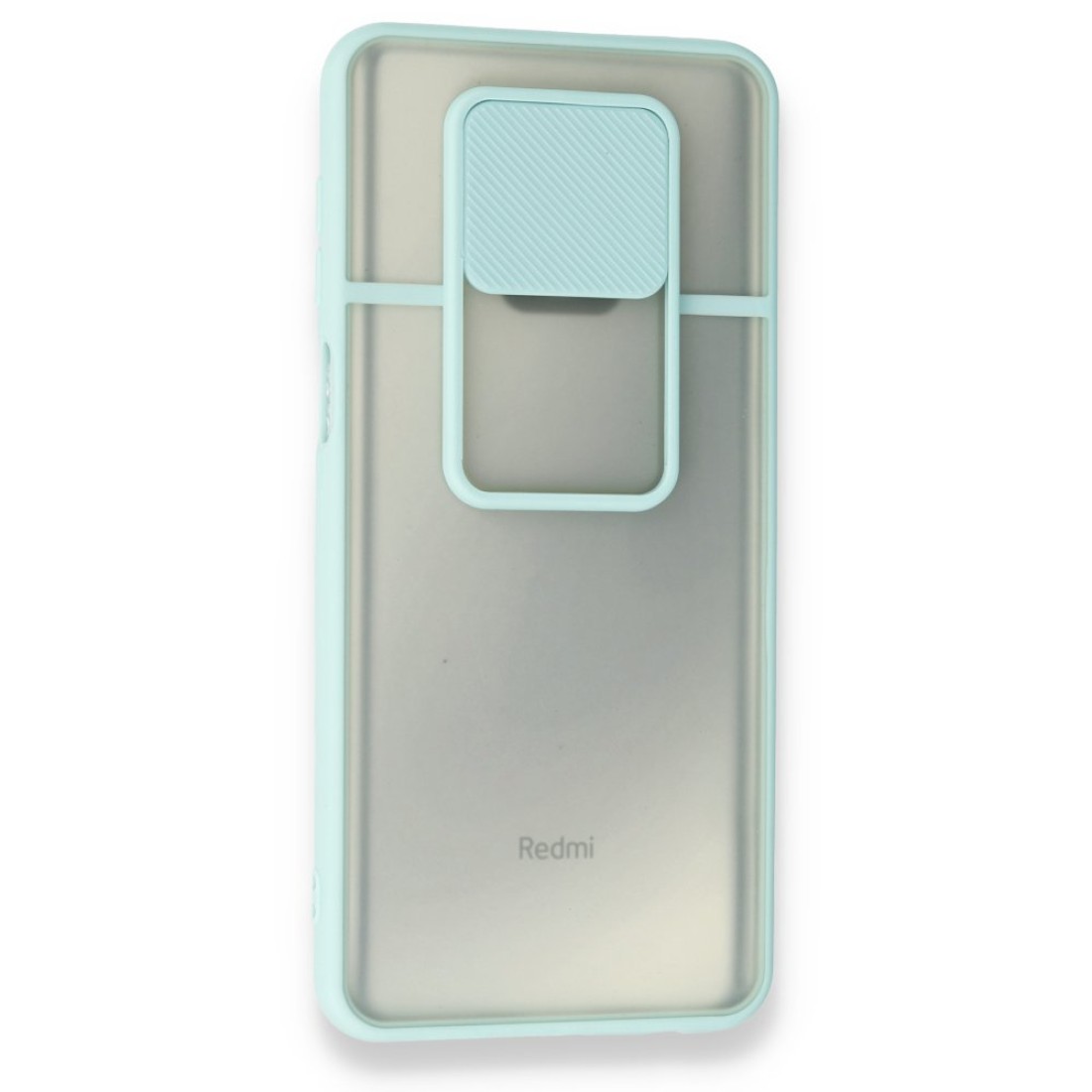  Xiaomi Redmi Note 9S Kılıf Palm Buzlu Kamera Sürgülü Silikon - Turkuaz