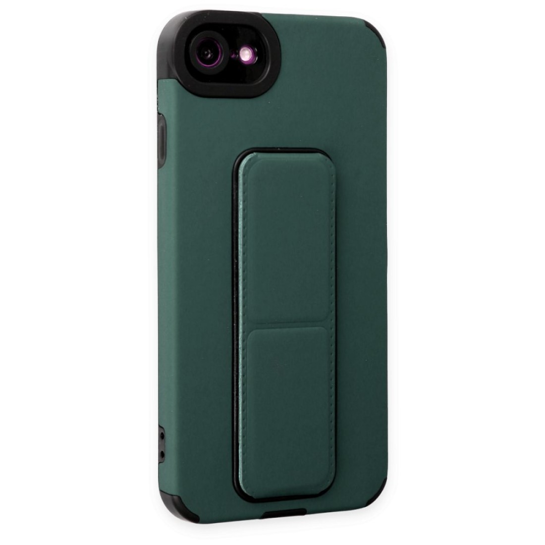  iPhone 8 Kılıf Mega Standlı Silikon - Yeşil