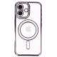  iPhone 16 Plus Kılıf Joke Simli Magneticsafe Kılıf - Derin Mor